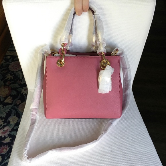 Michael Kors Handbags - NWT Michael Kors Small Cynthia Satchel Tulip